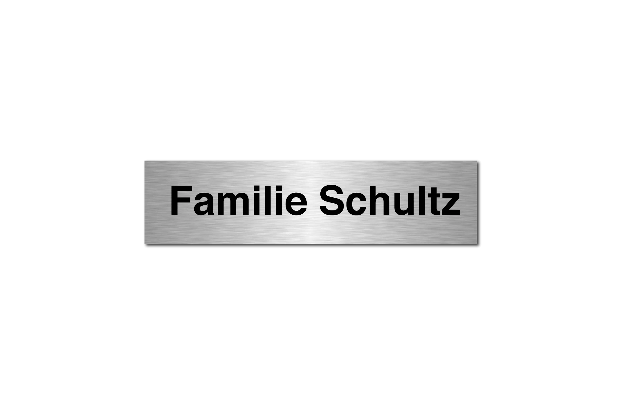 Türschilder Familie Edelstahl