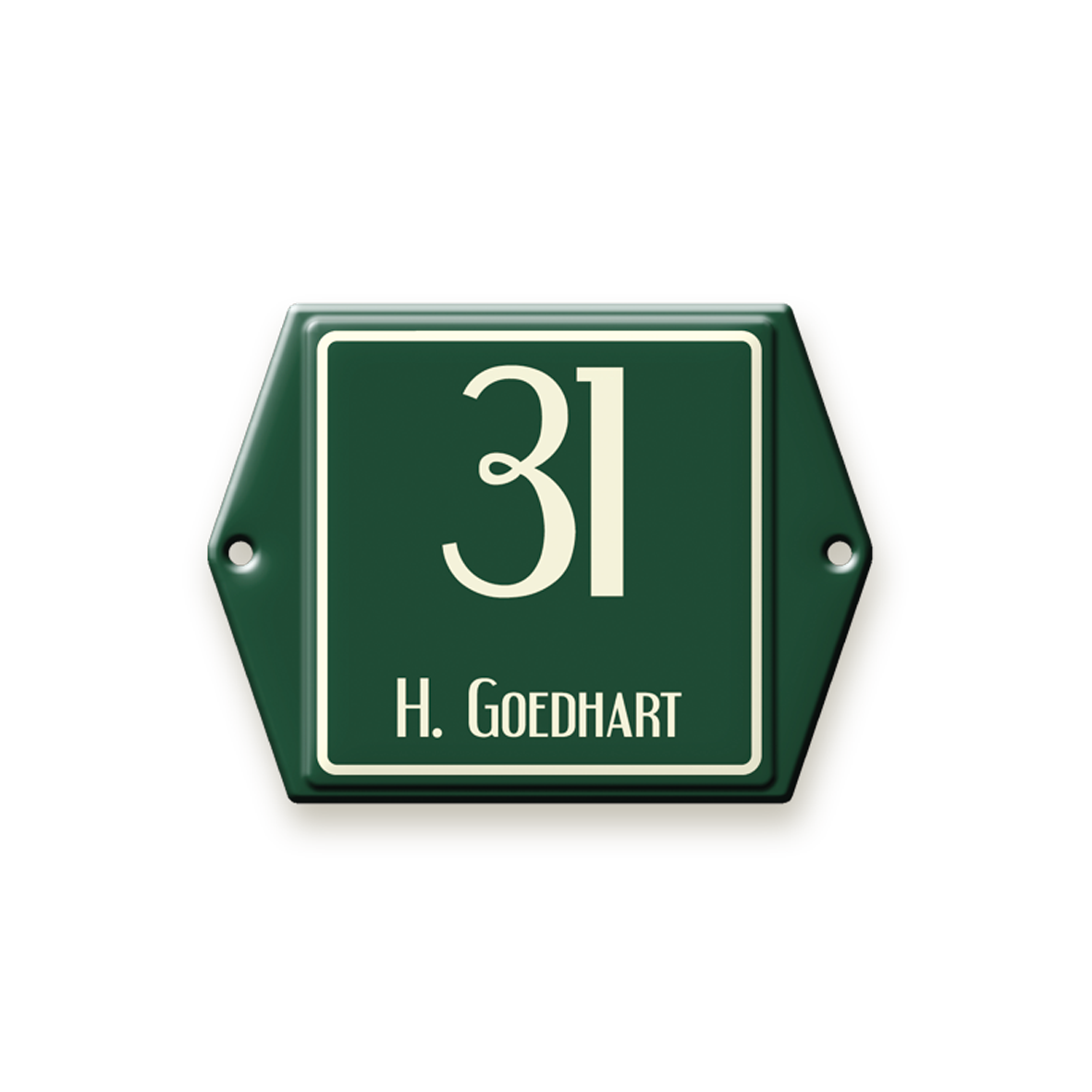 3D gegossenes Namensschild – 13,5×10 cm (Art. 504)
