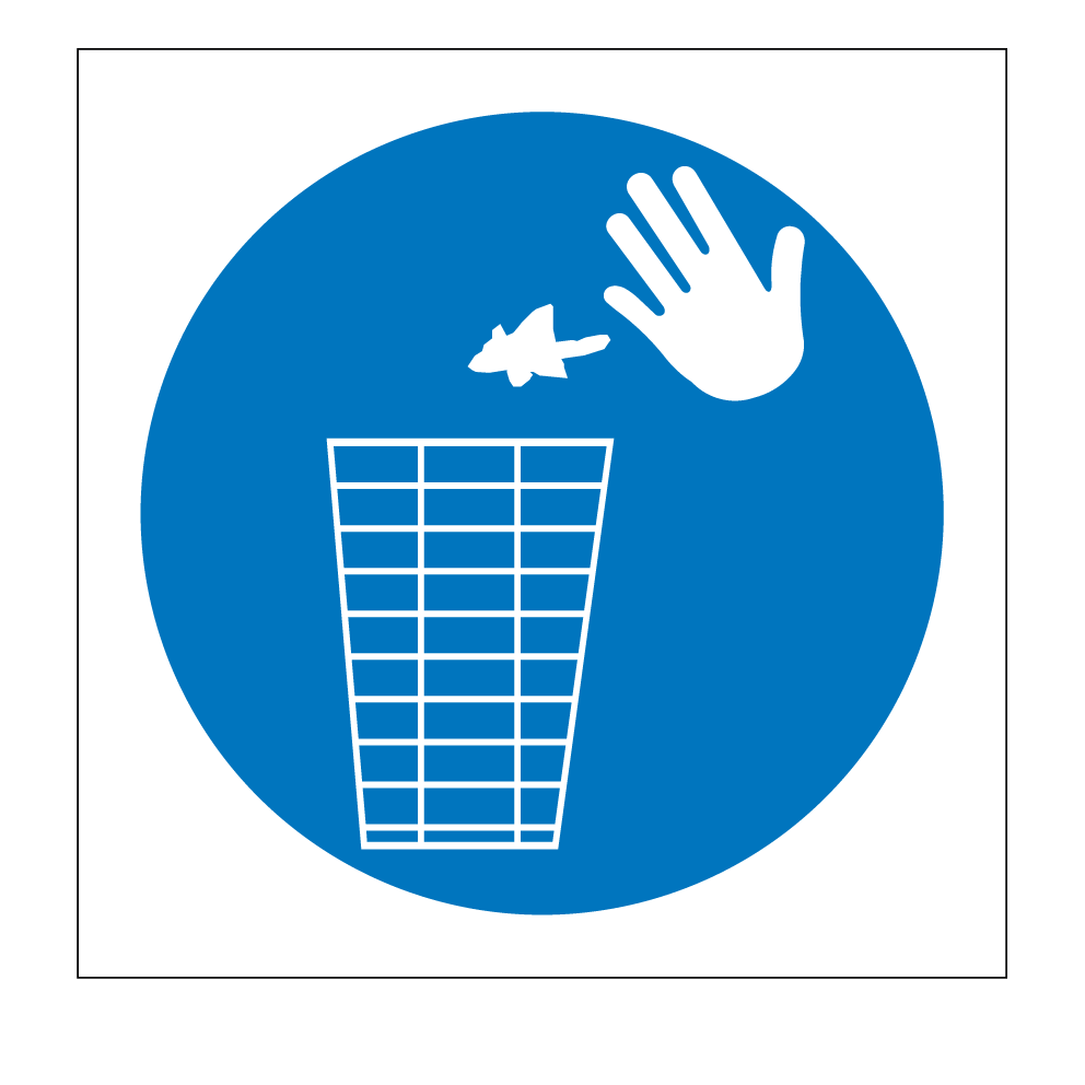 Abfall im Mülleimer (DGE130)