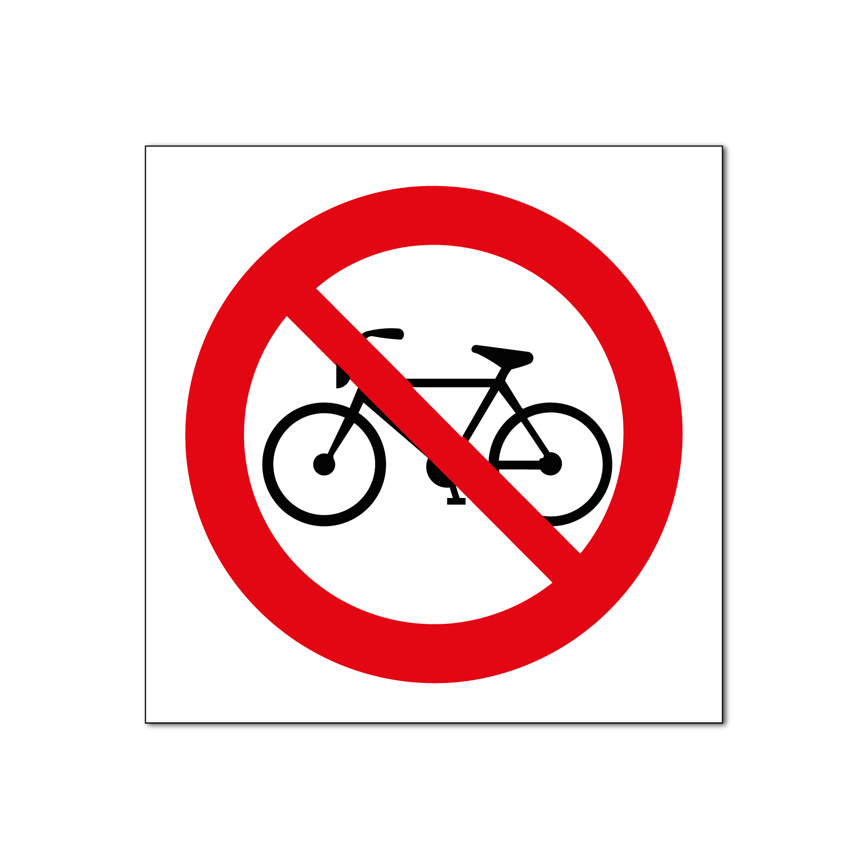 Verboten für Radfahrer (DRO114)
