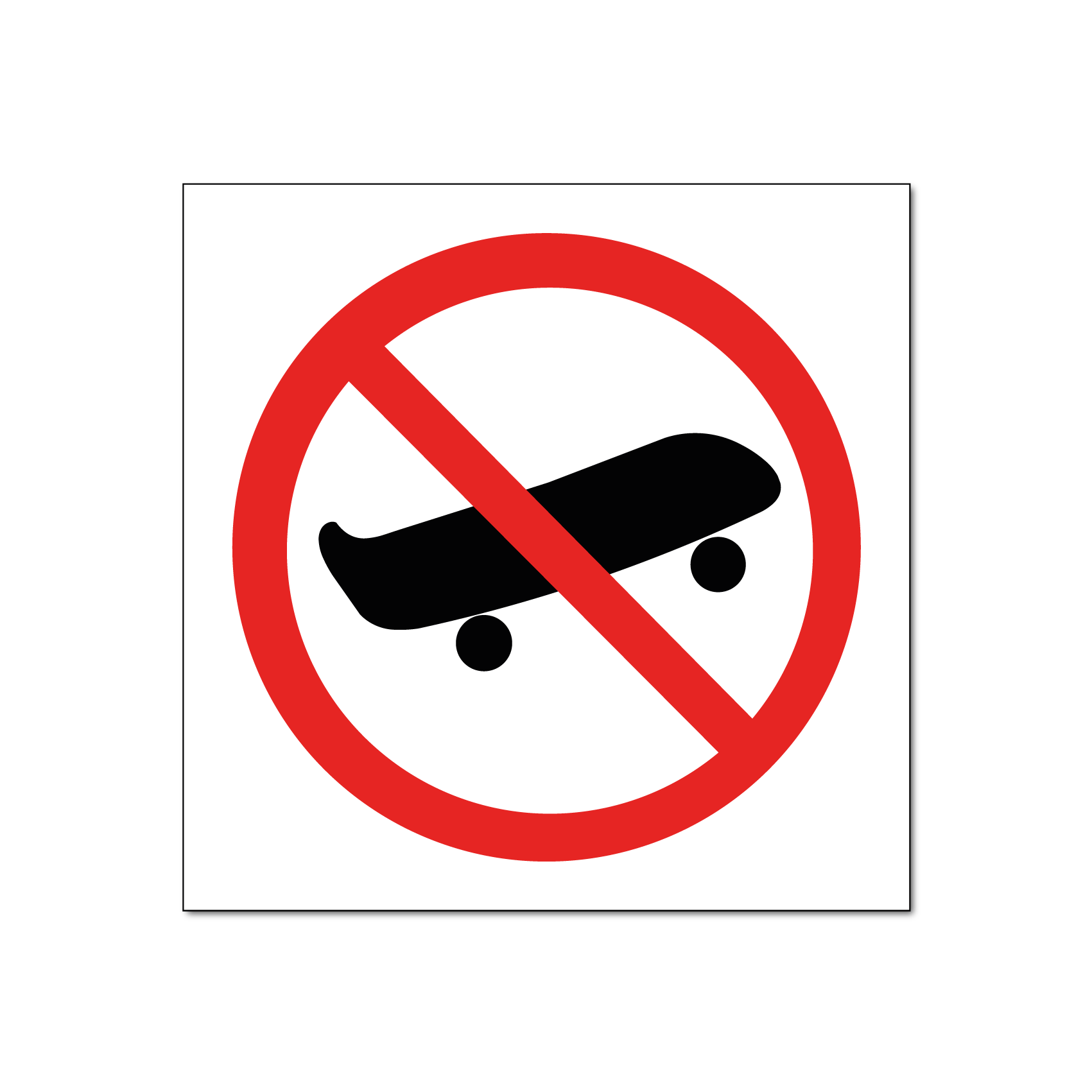 Verboten für Skateboard (DRO128)
