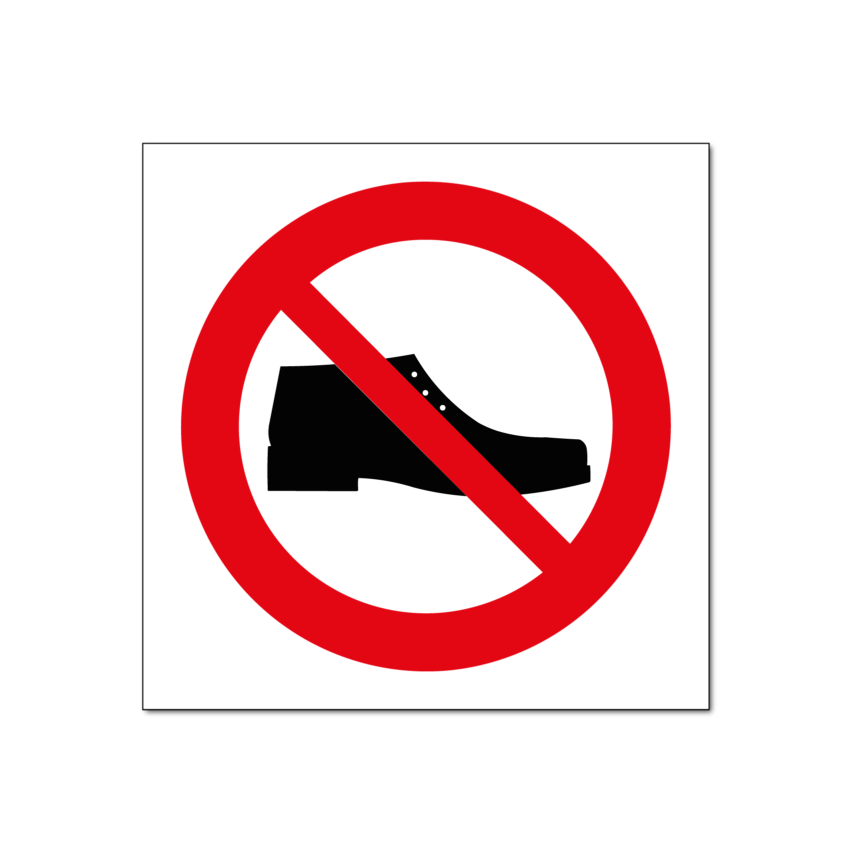 Verboten für Schuhe (DRO130)