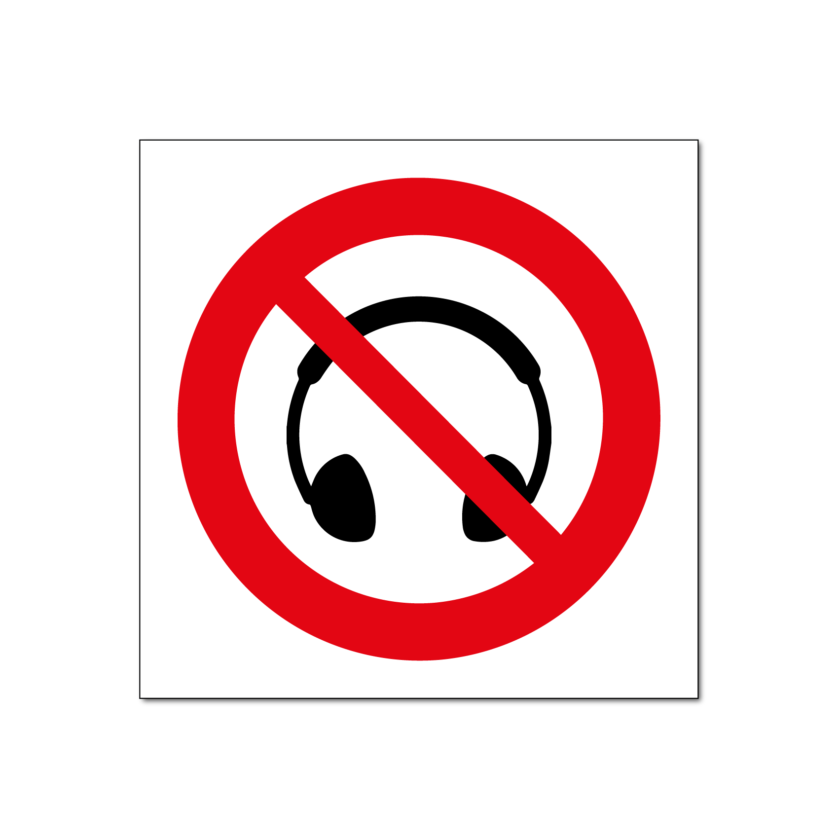 Verboten für Kopfhörer (DRO134)