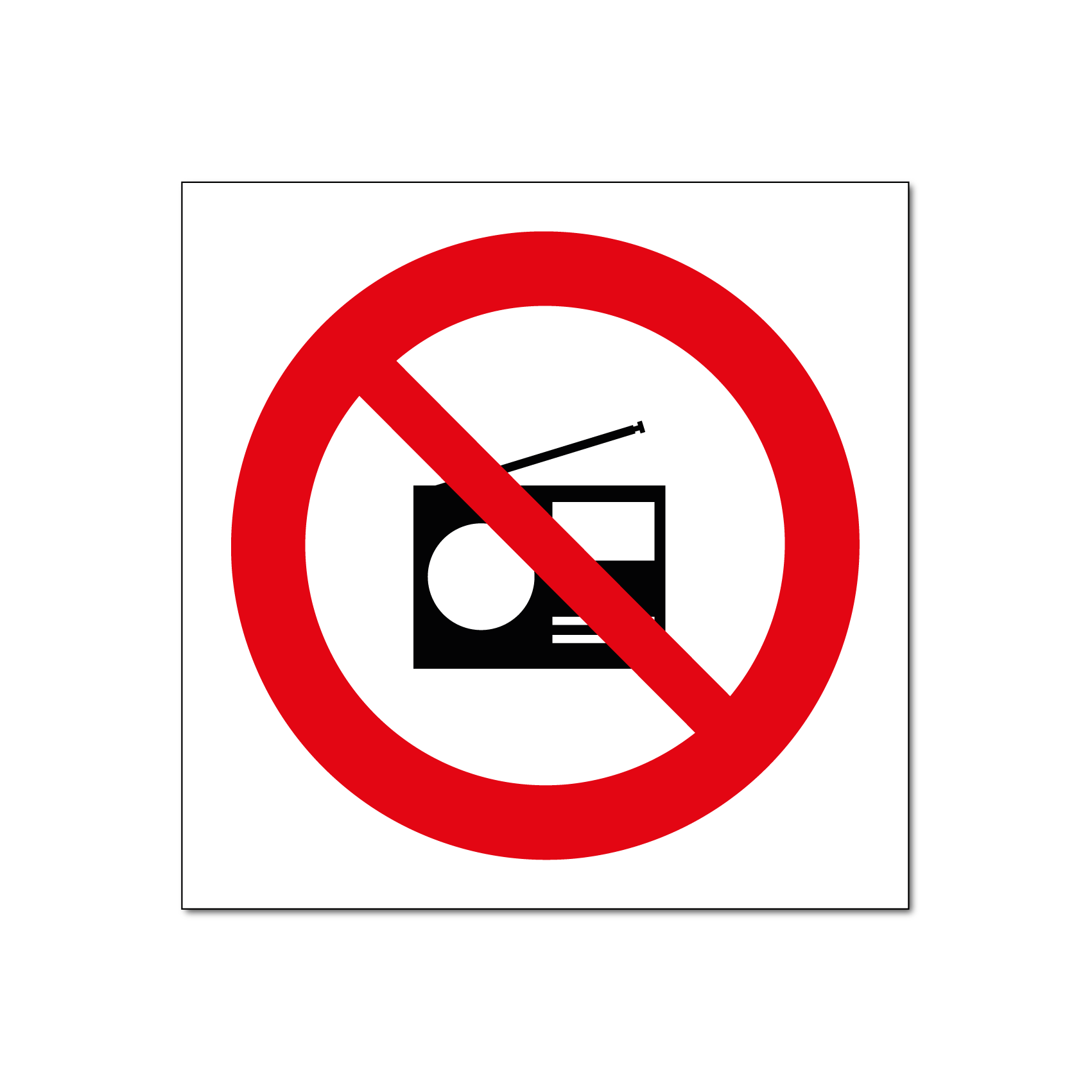 Verboten für Funkgeräte (DRO135)