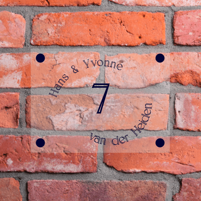 Namensschild aus Plexiglas – 1022
